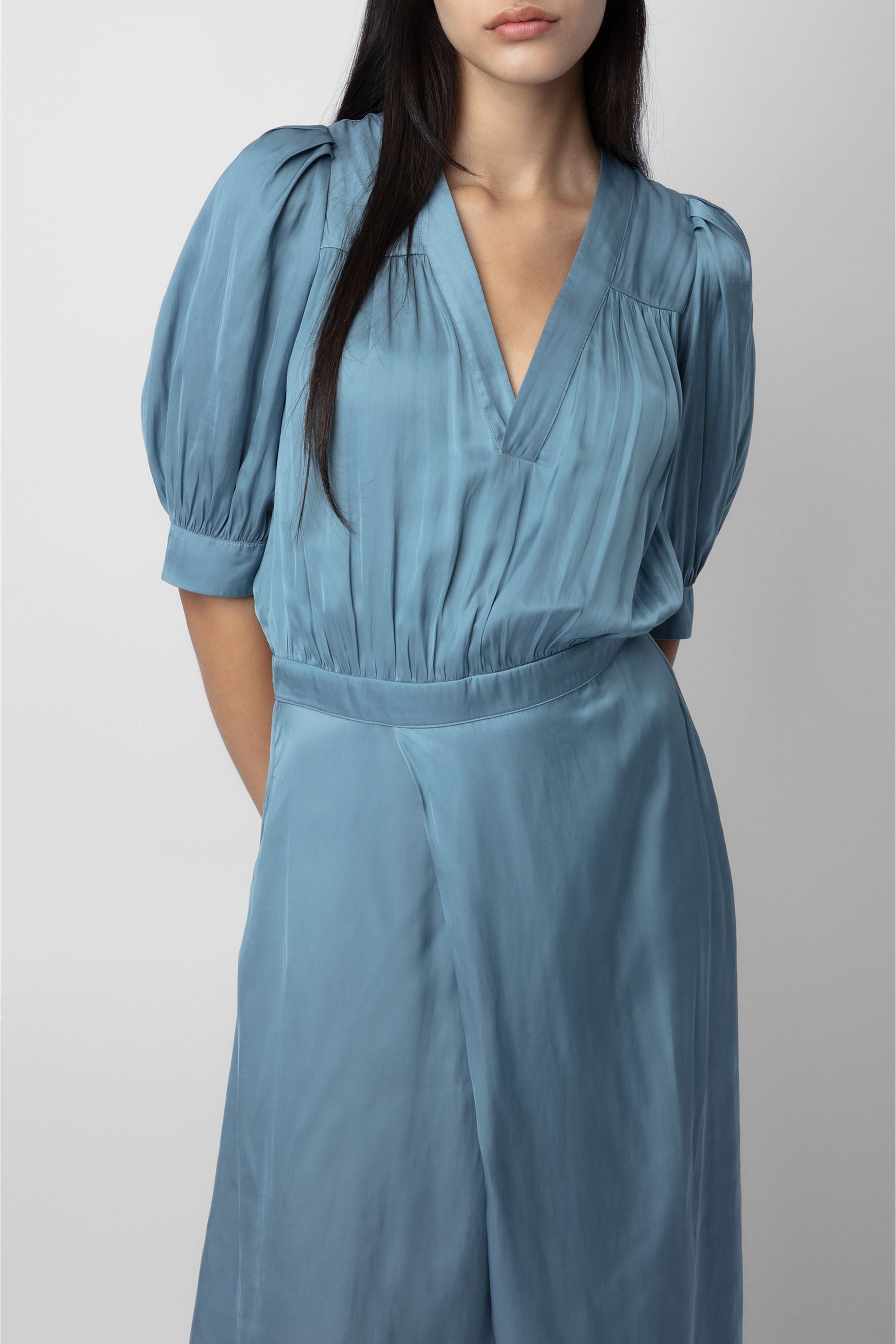 Robe Ralia en satin - Tonnerre