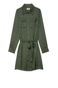 Robe Rack en satin - Kaki