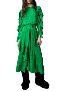 Robe Ritana Chaines en soie - Garden