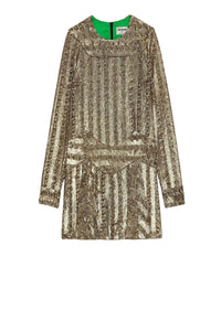 Robe Roysse Sequins - Bronze