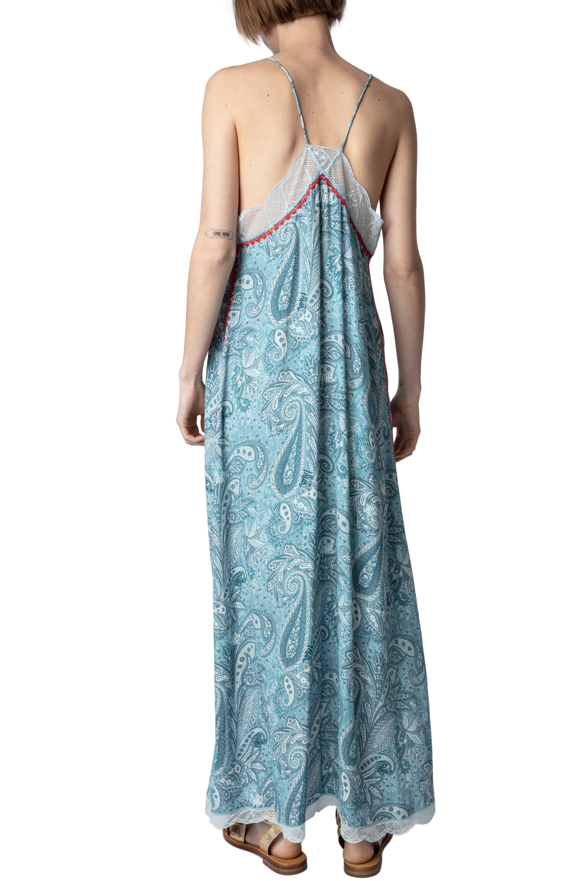 ZHORS LIGNE DENIM RISTY CREPE PAISLEY