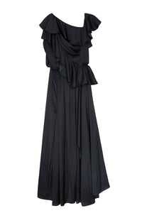 Ryu satin dress - Black