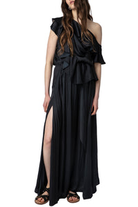 Ryu satin dress - Black