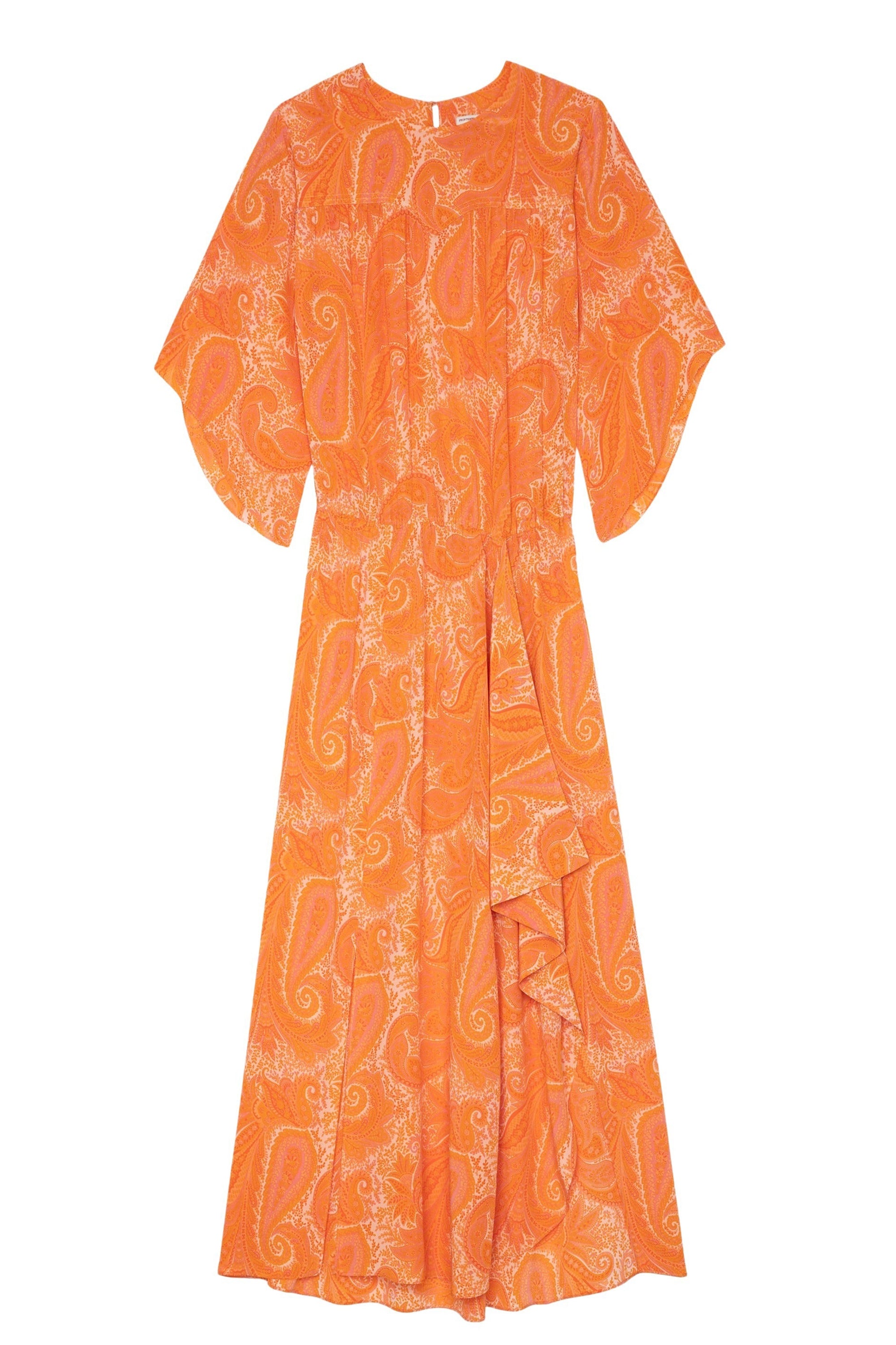 Robe Rusty en soie - Corail