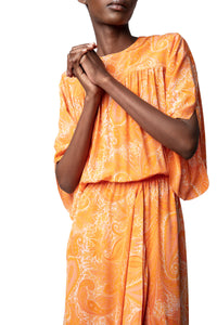 Robe Rusty en soie - Corail