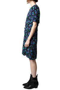 Rixe silk dress - Black