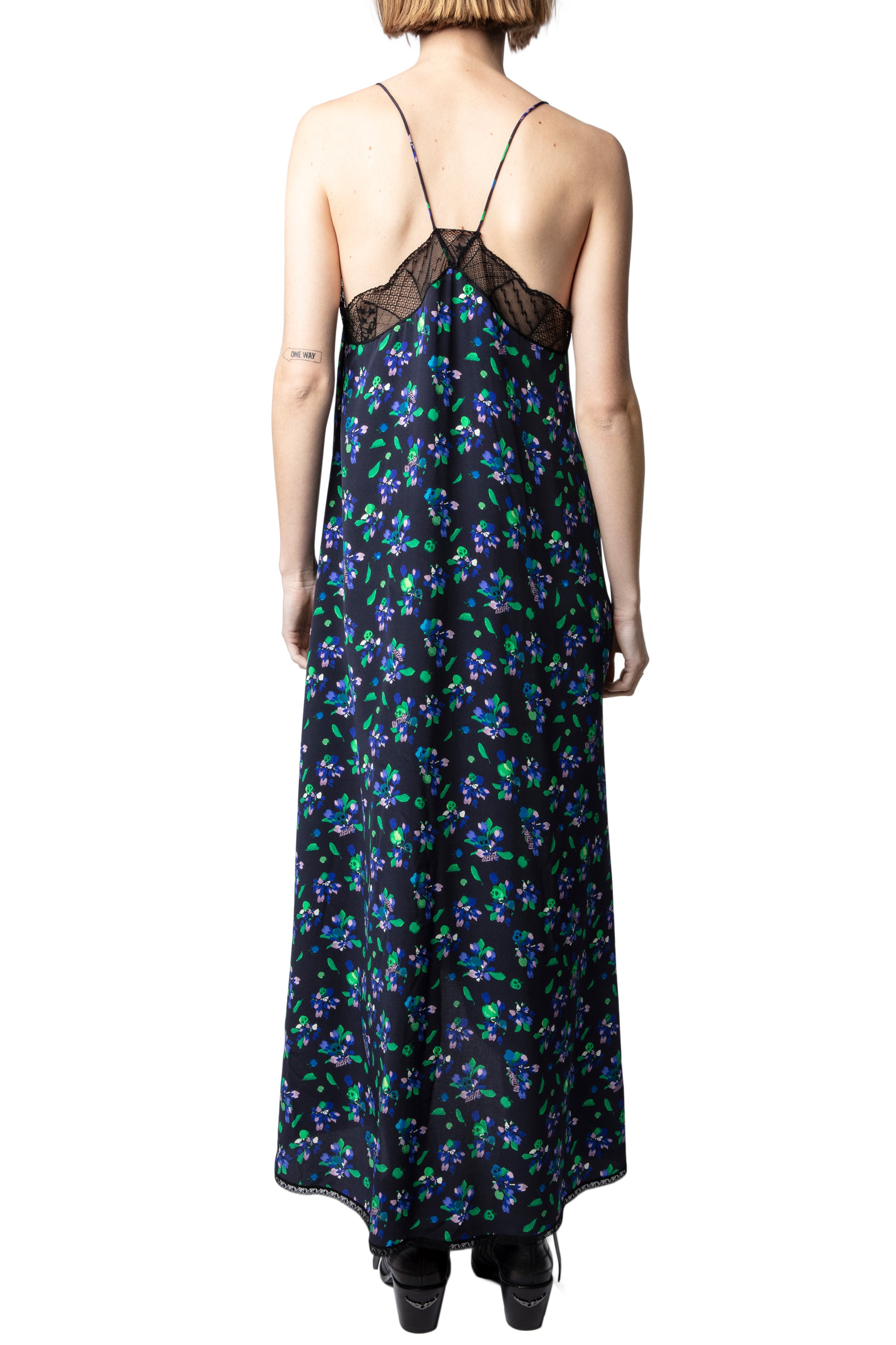 Risty dress in silk - Black