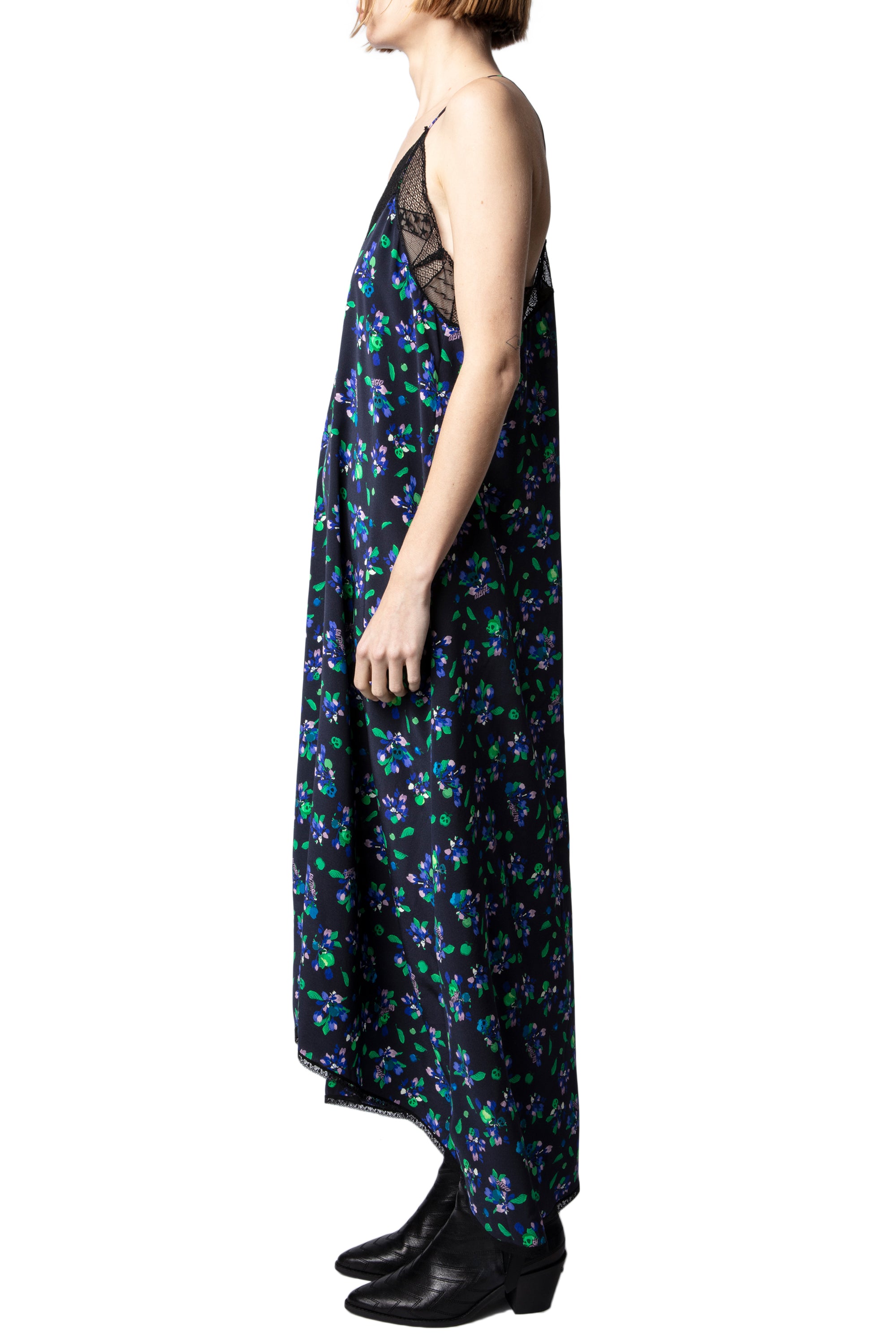 Risty dress in silk - Black