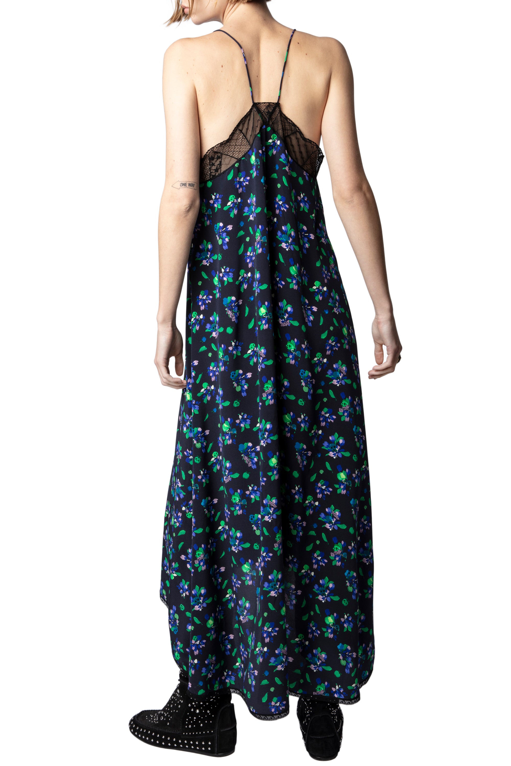 Risty dress in silk - Black