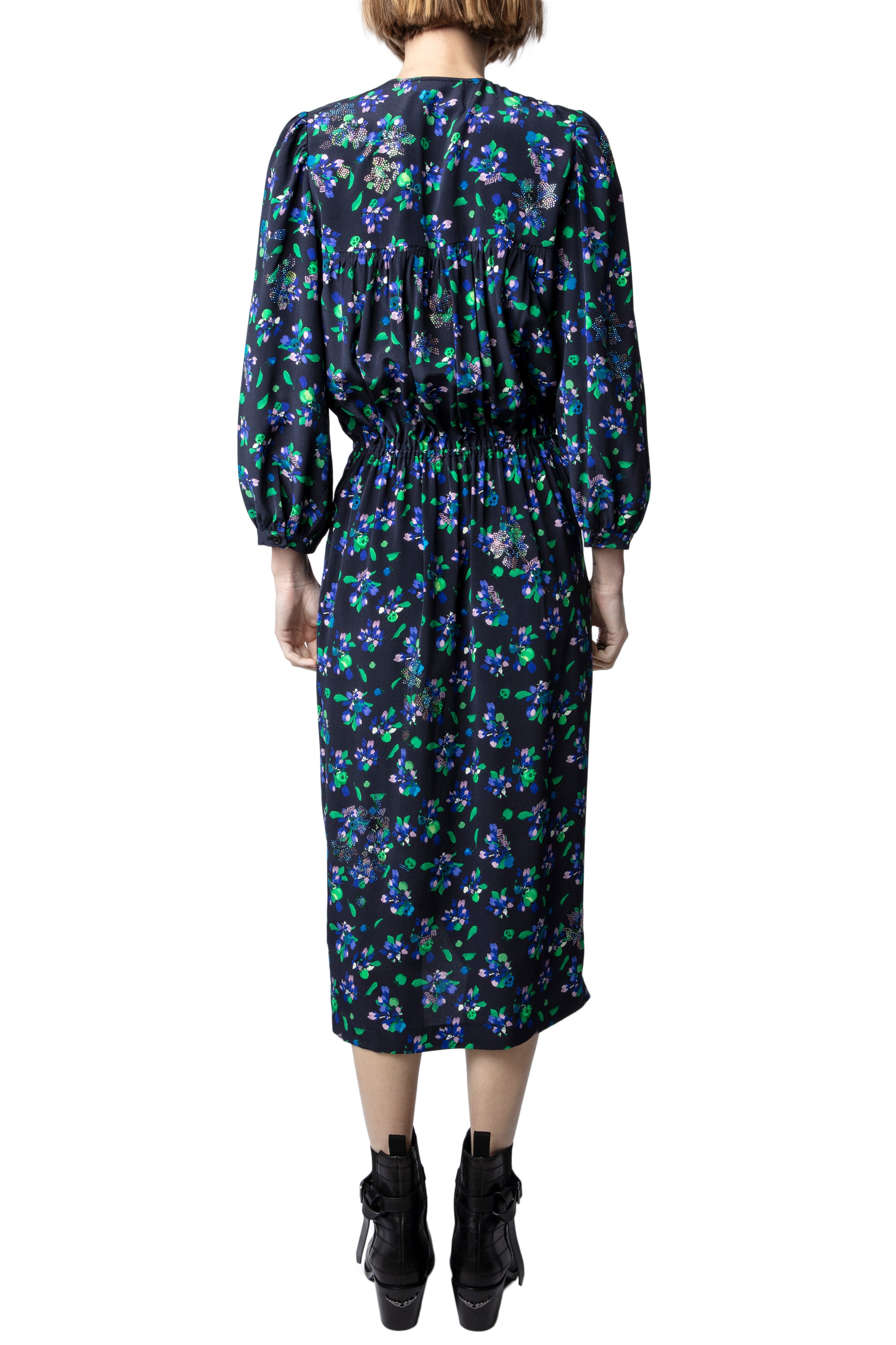 Renew silk dress - Black