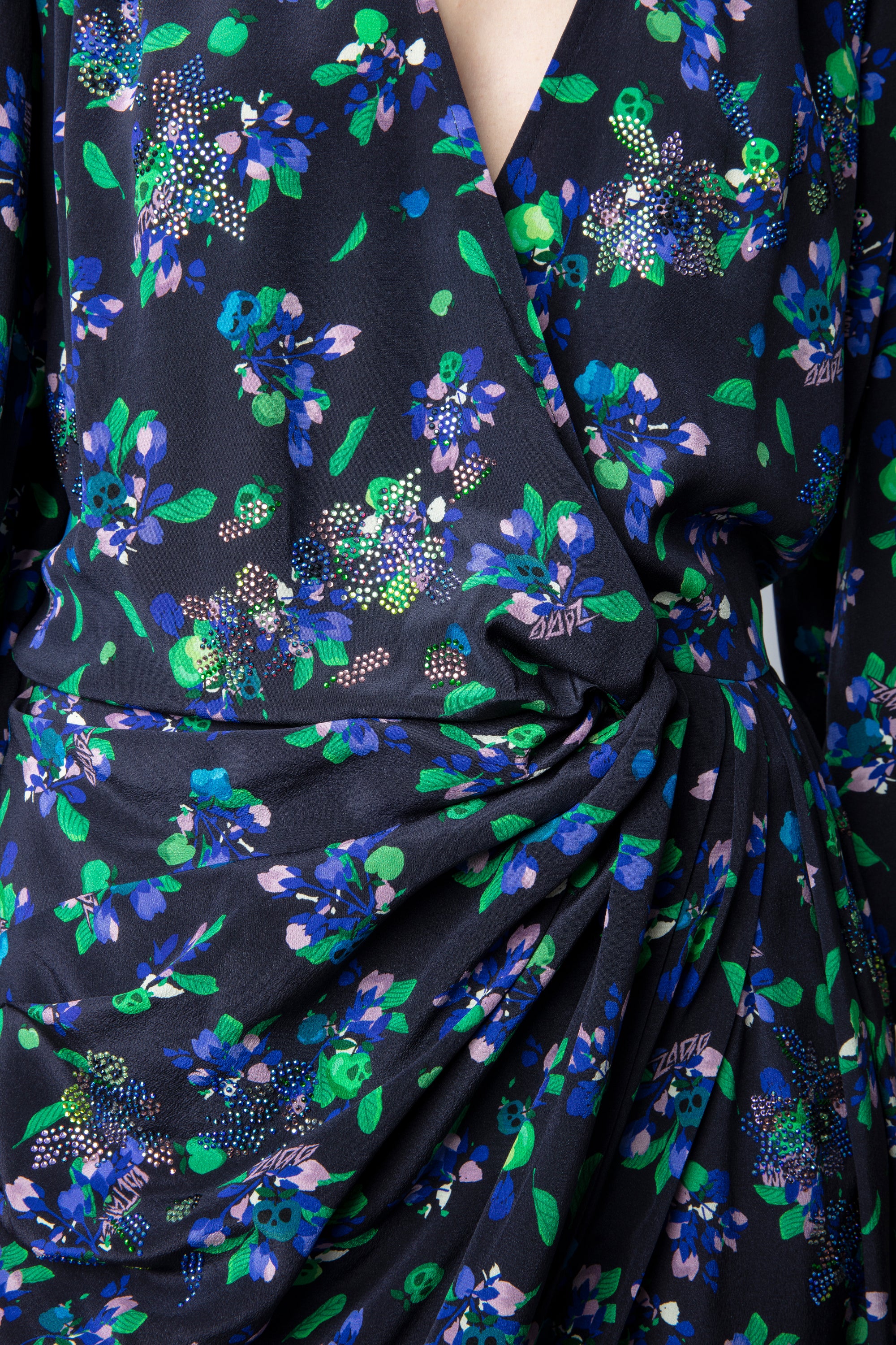 Renew silk dress - Black