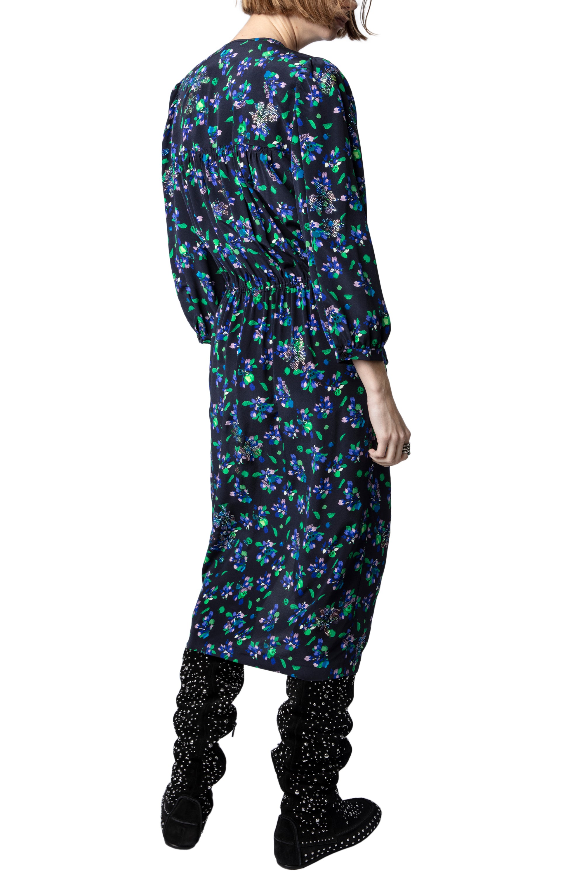 Renew silk dress - Black