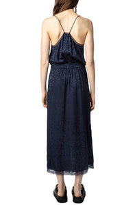 Robe Rixi en soie - Encre