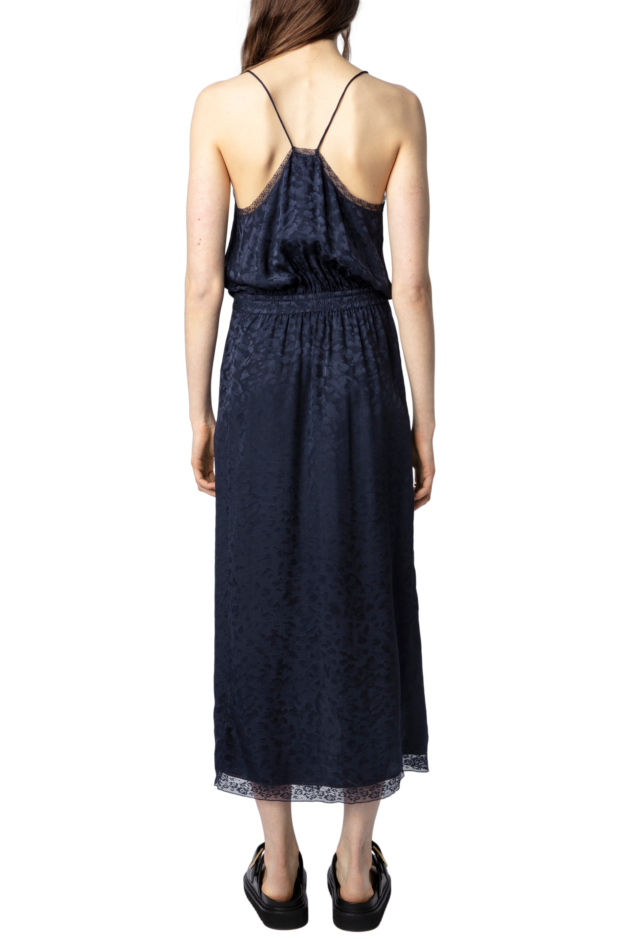 Robe Rixi en soie - Encre