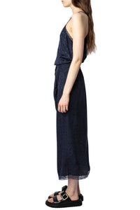 Robe Rixi en soie - Encre