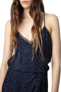 Robe Rixi en soie - Encre
