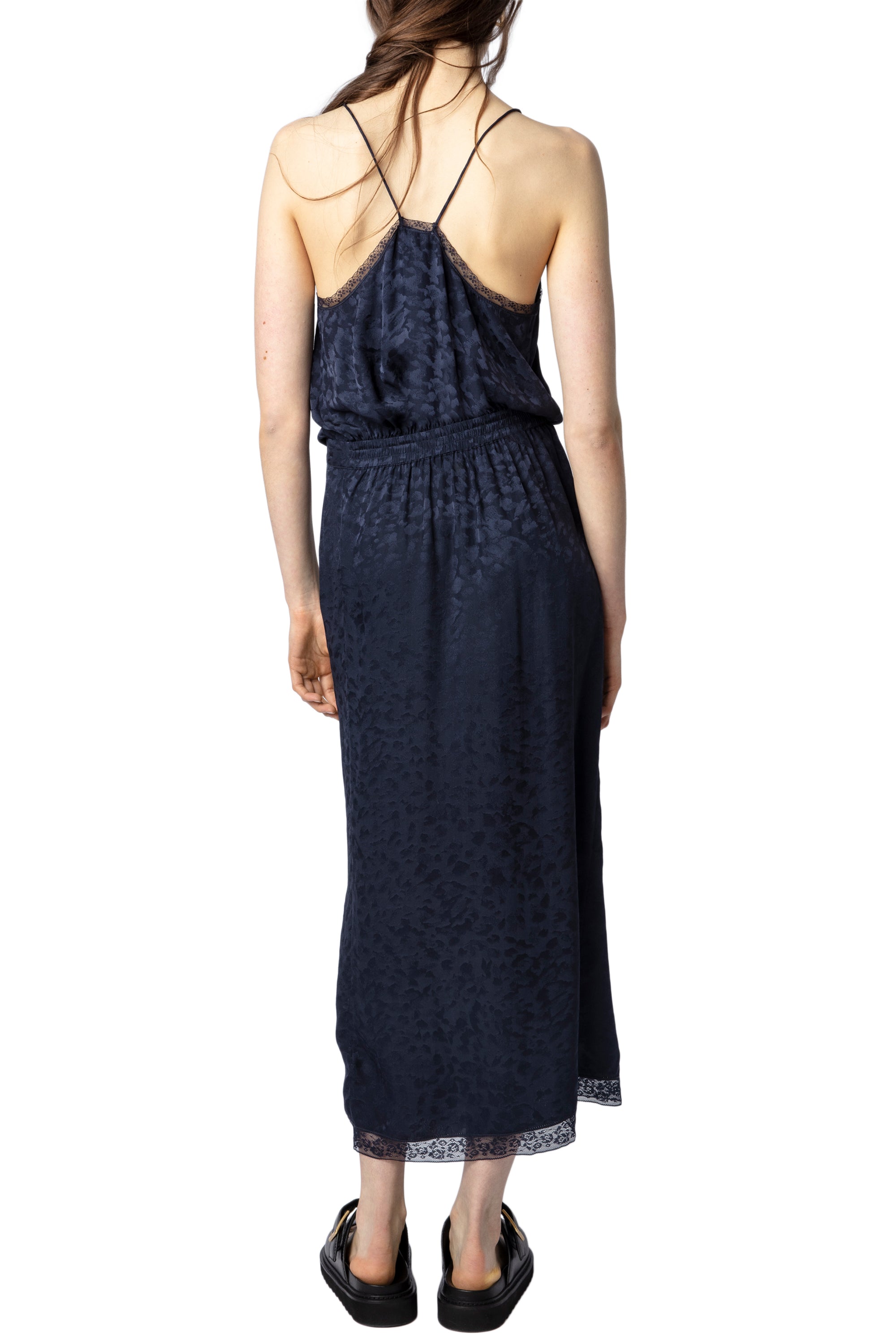Robe Rixi en soie - Encre