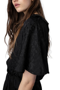 Rackyla dress in silk - Black