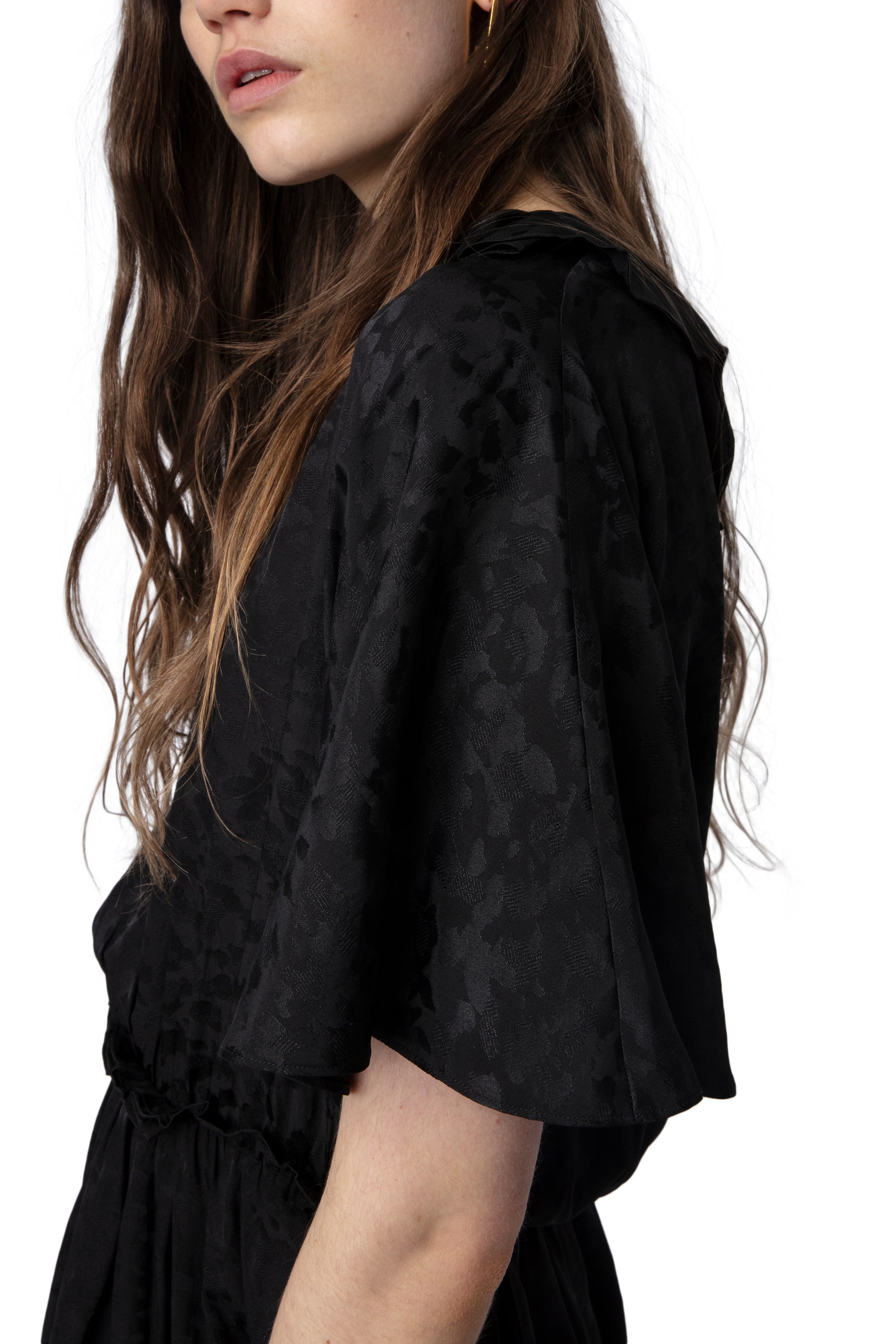 Rackyla dress in silk - Black