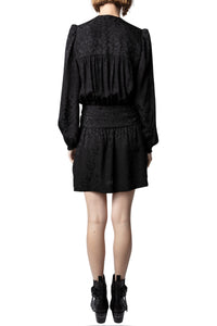 Robe Recol Jac Leo en soie - Noir