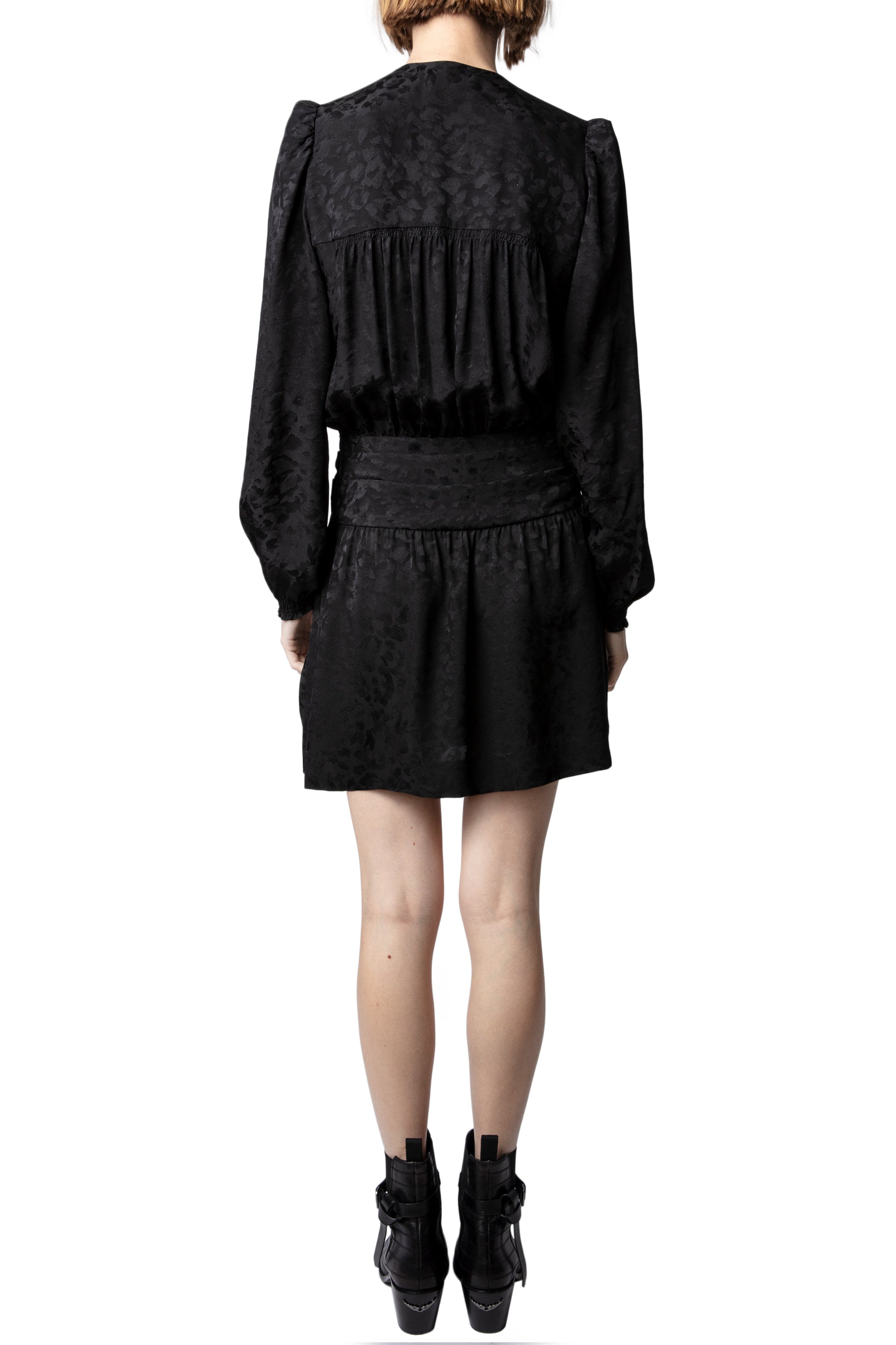 Robe Recol Jac Leo en soie - Noir