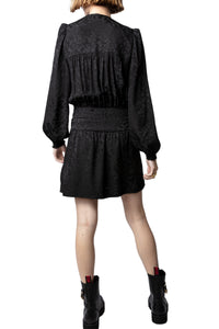 Robe Recol Jac Leo en soie - Noir