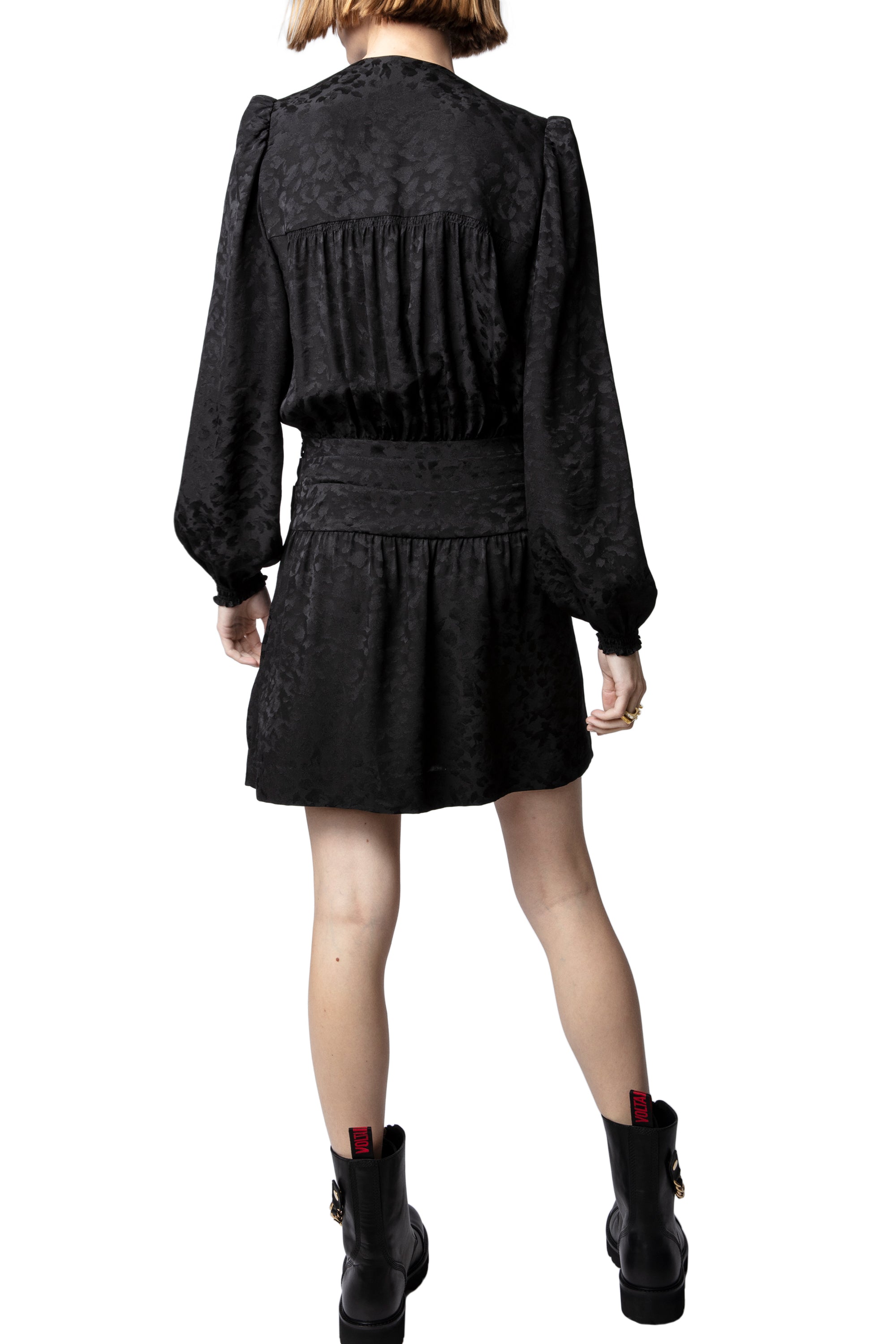 Robe Recol Jac Leo en soie - Noir