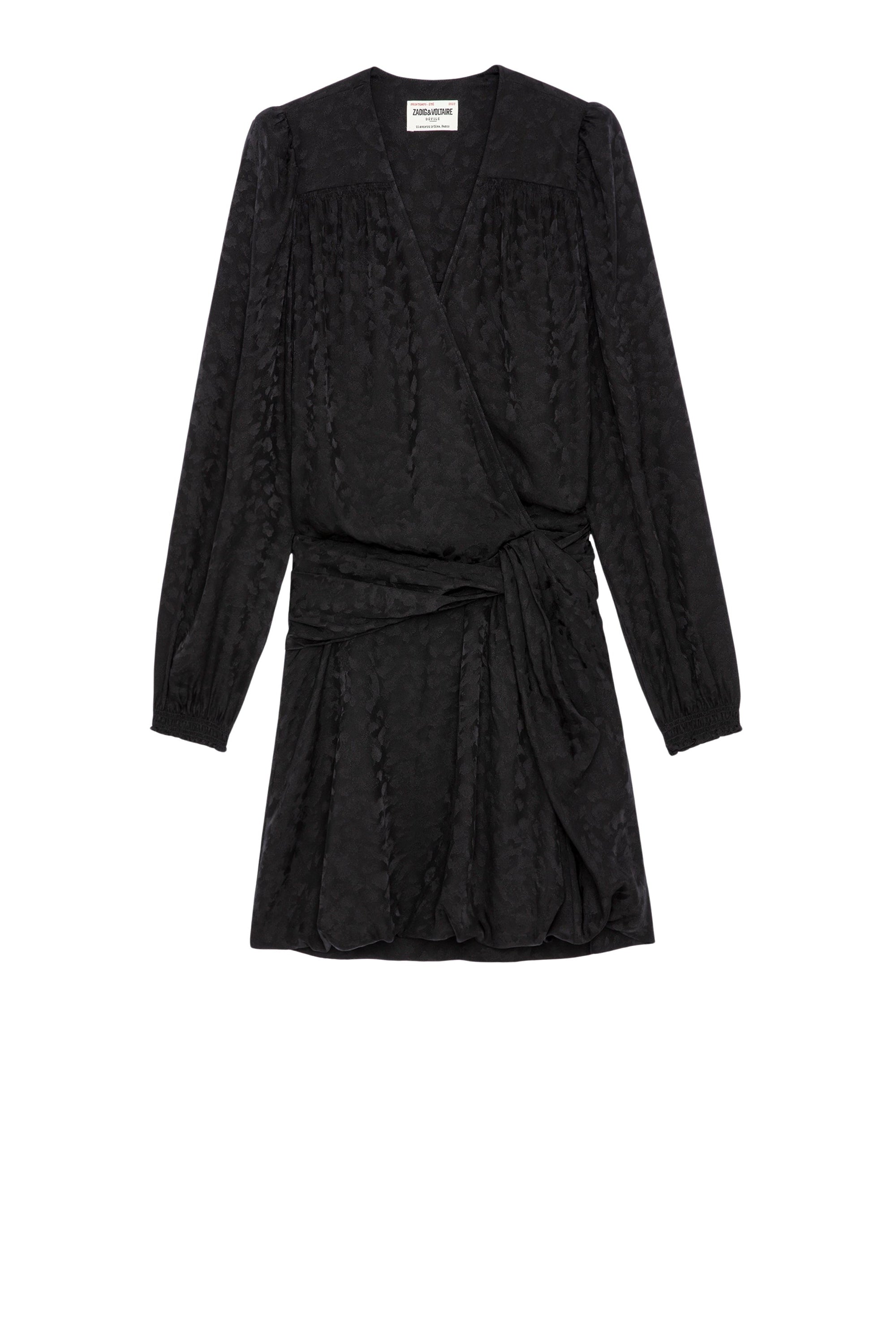 Robe Recol Jac Leo en soie - Noir