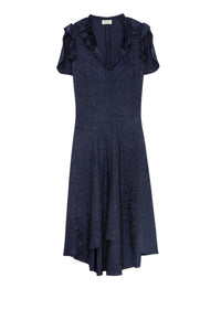 Robe Roberty léopard en soie - Encre