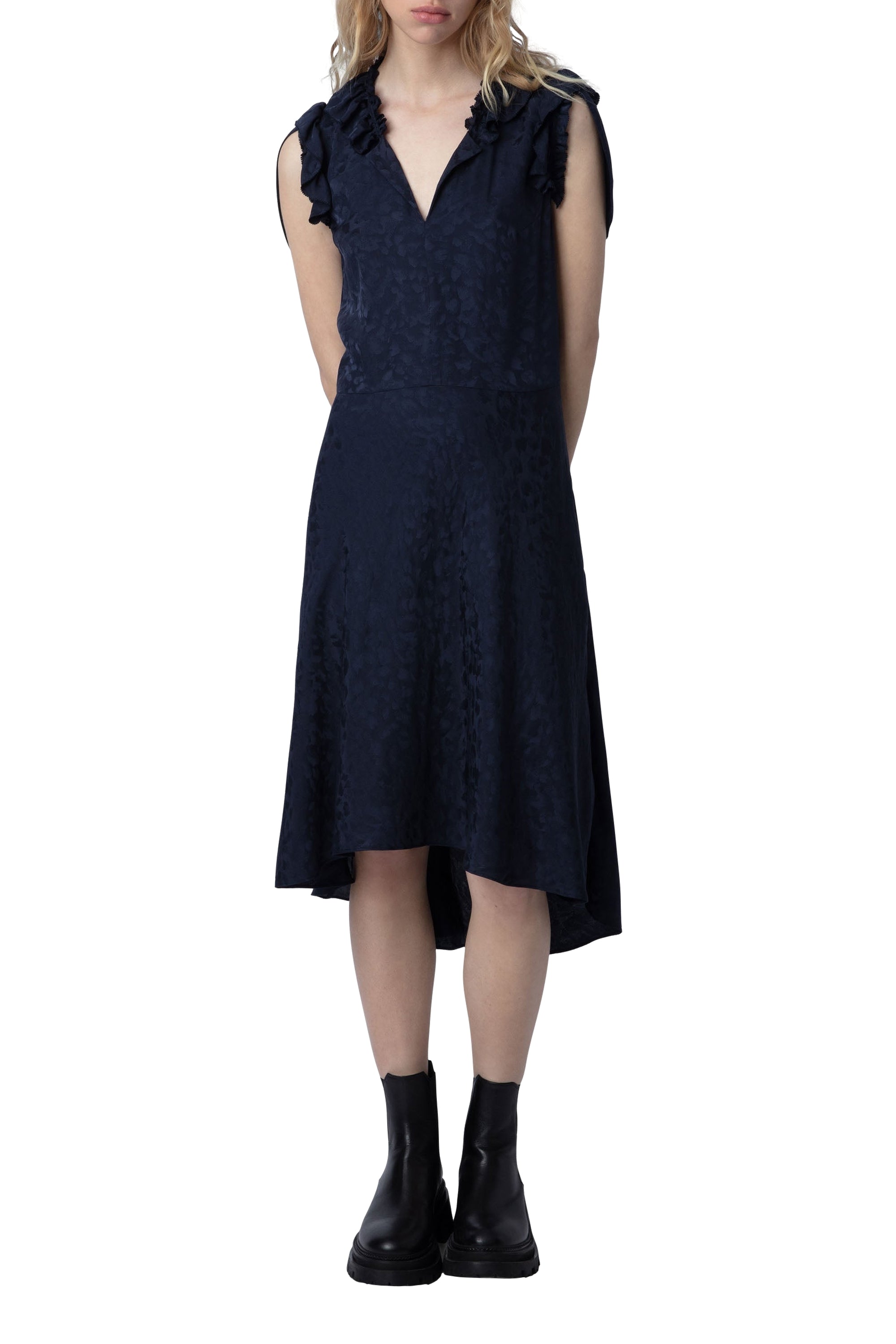 Robe Roberty léopard en soie - Encre