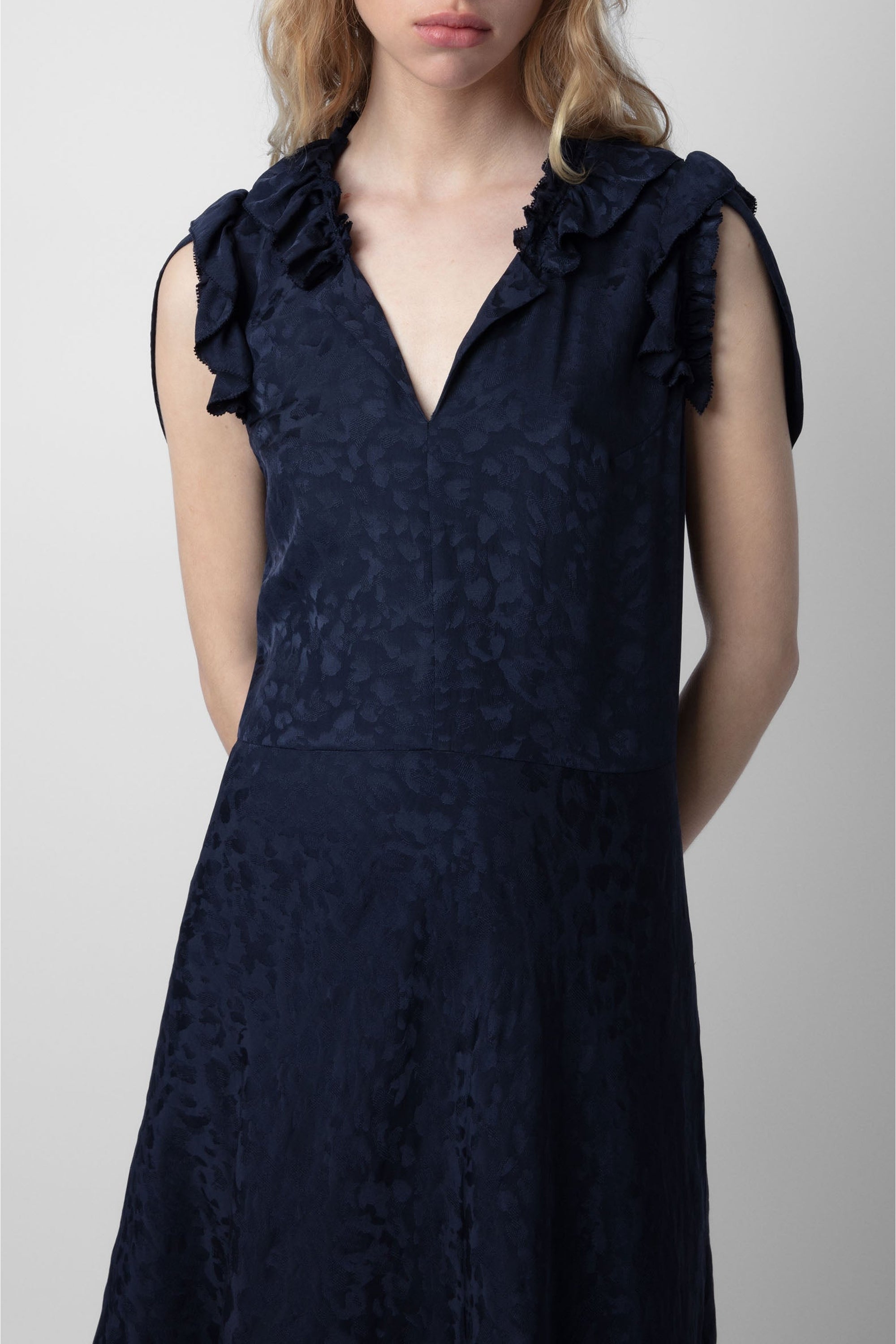 Robe Roberty léopard en soie - Encre