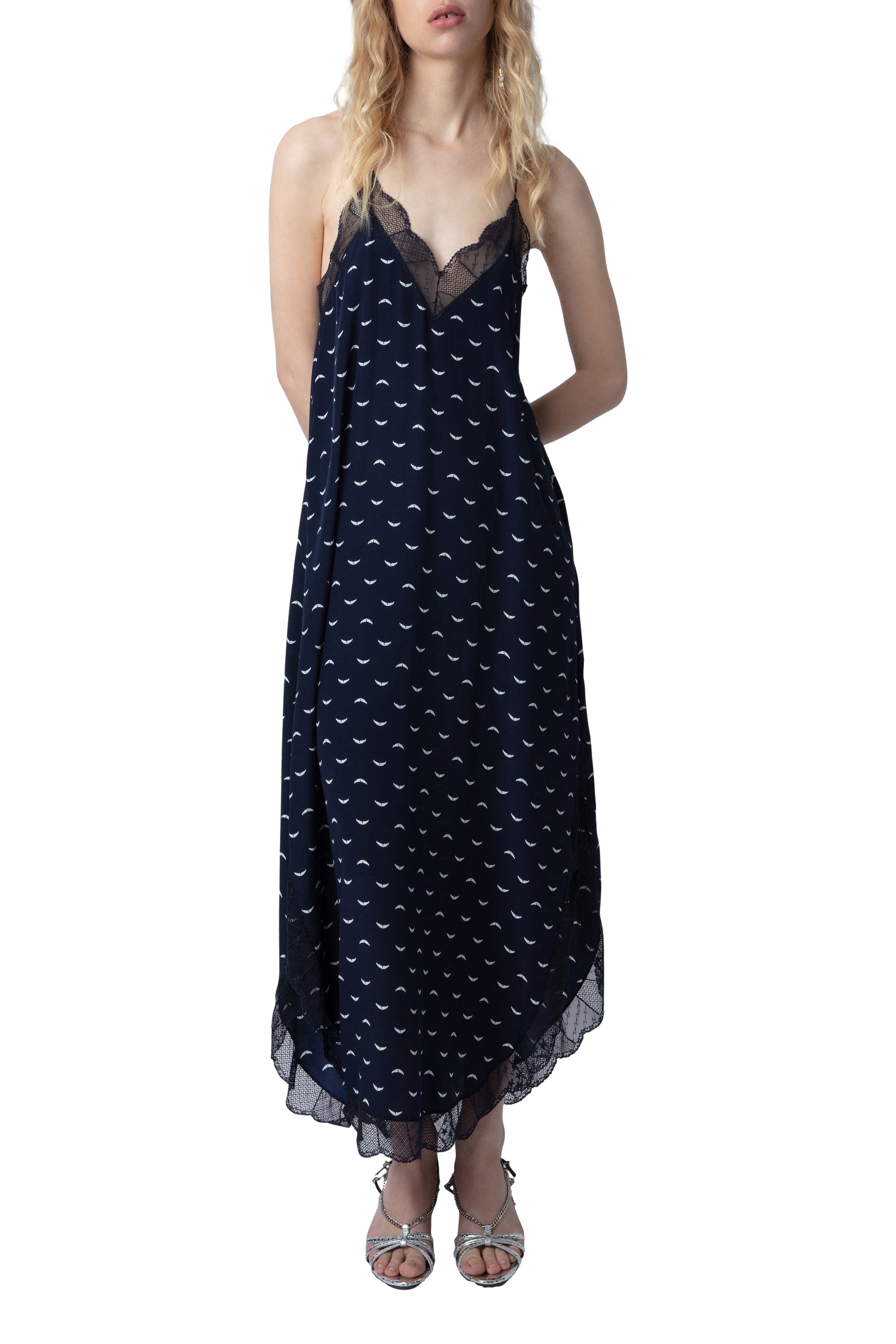 Robe Ristyl en soie - Marine