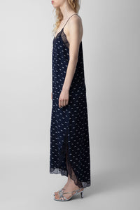 Robe Ristyl en soie - Marine