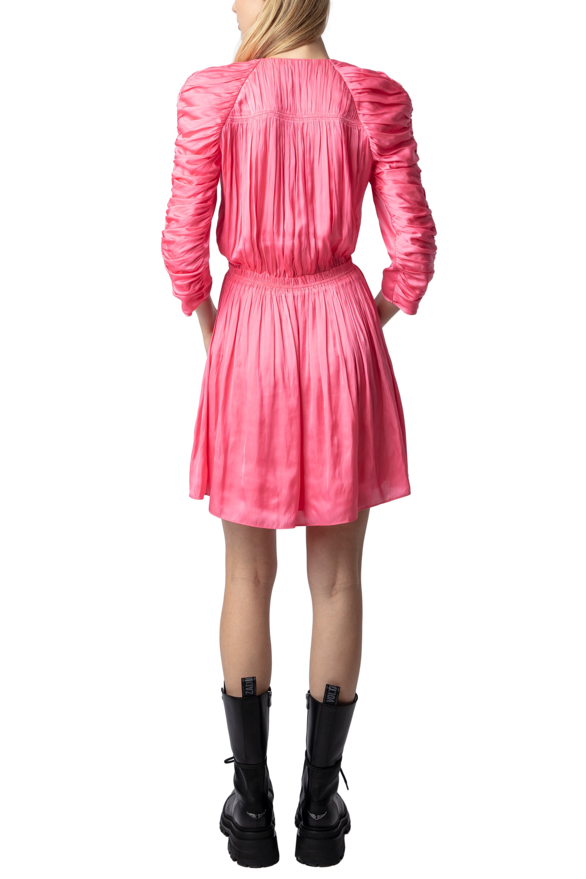 Robe Realine en satin - Rubber