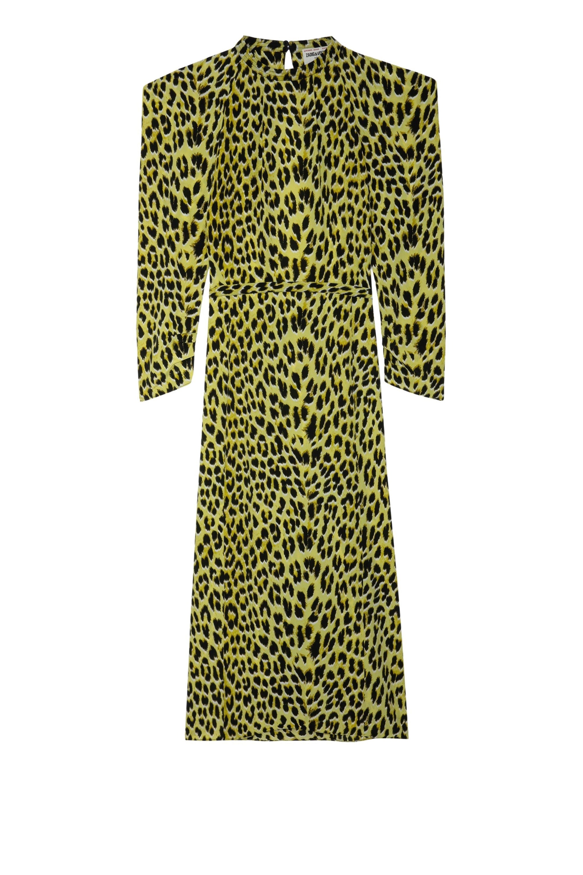Robe Racyl Léopard en soie - Jonquil
