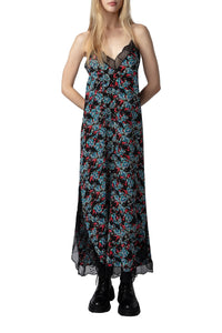 Robe Ristyl Thunder en soie - Noir