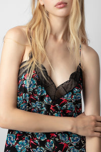 Robe Ristyl Thunder en soie - Noir