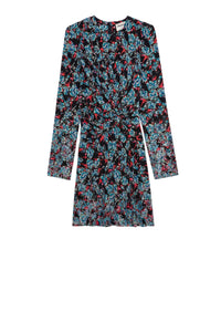Robe Radar Thunder Strass en soie - Noir