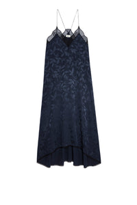 Robe Risty en soie Jacquard - Encre