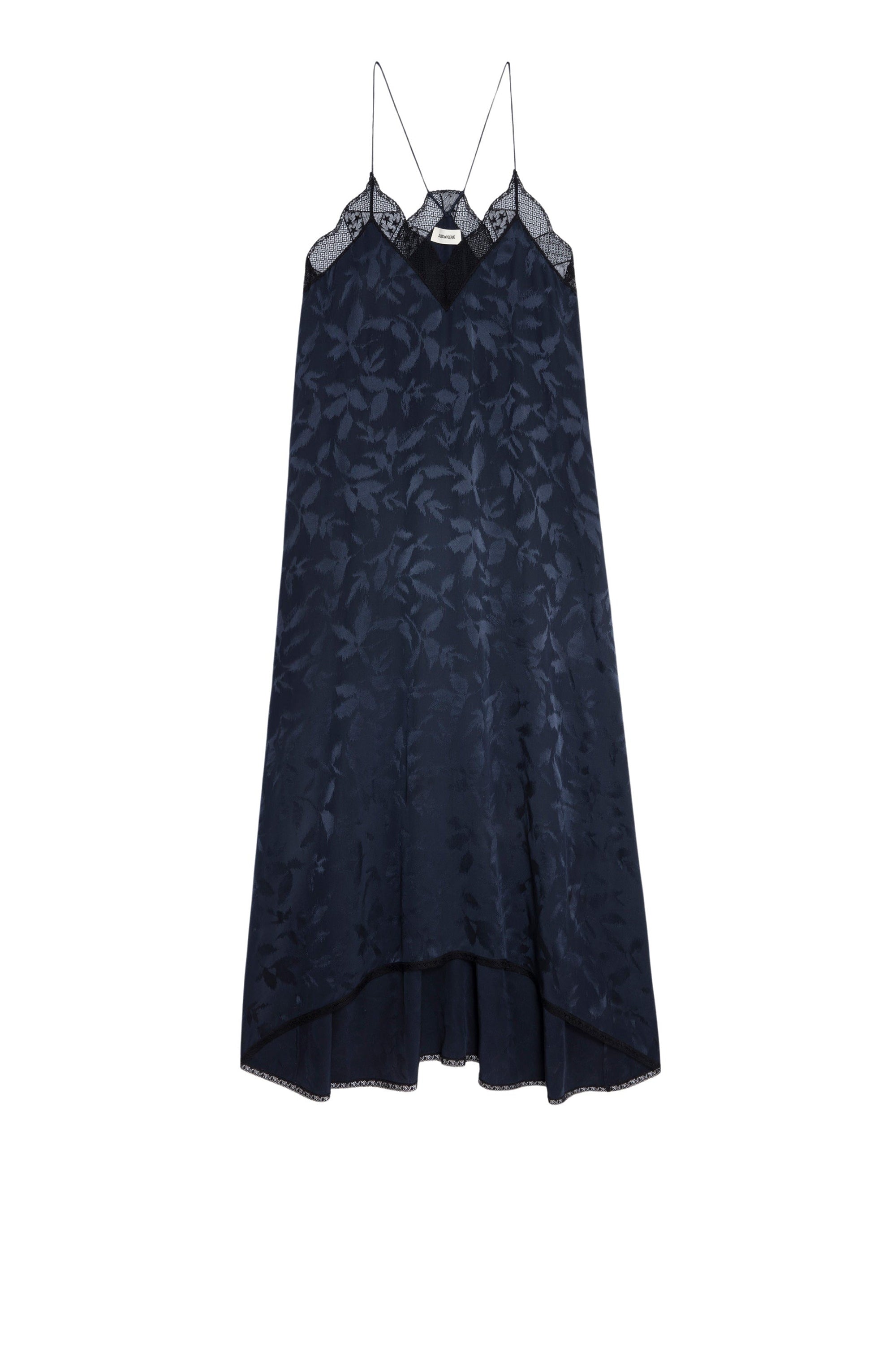 Robe Risty en soie Jacquard - Encre