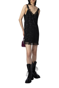 Jacquard silk Renelle dress - Black