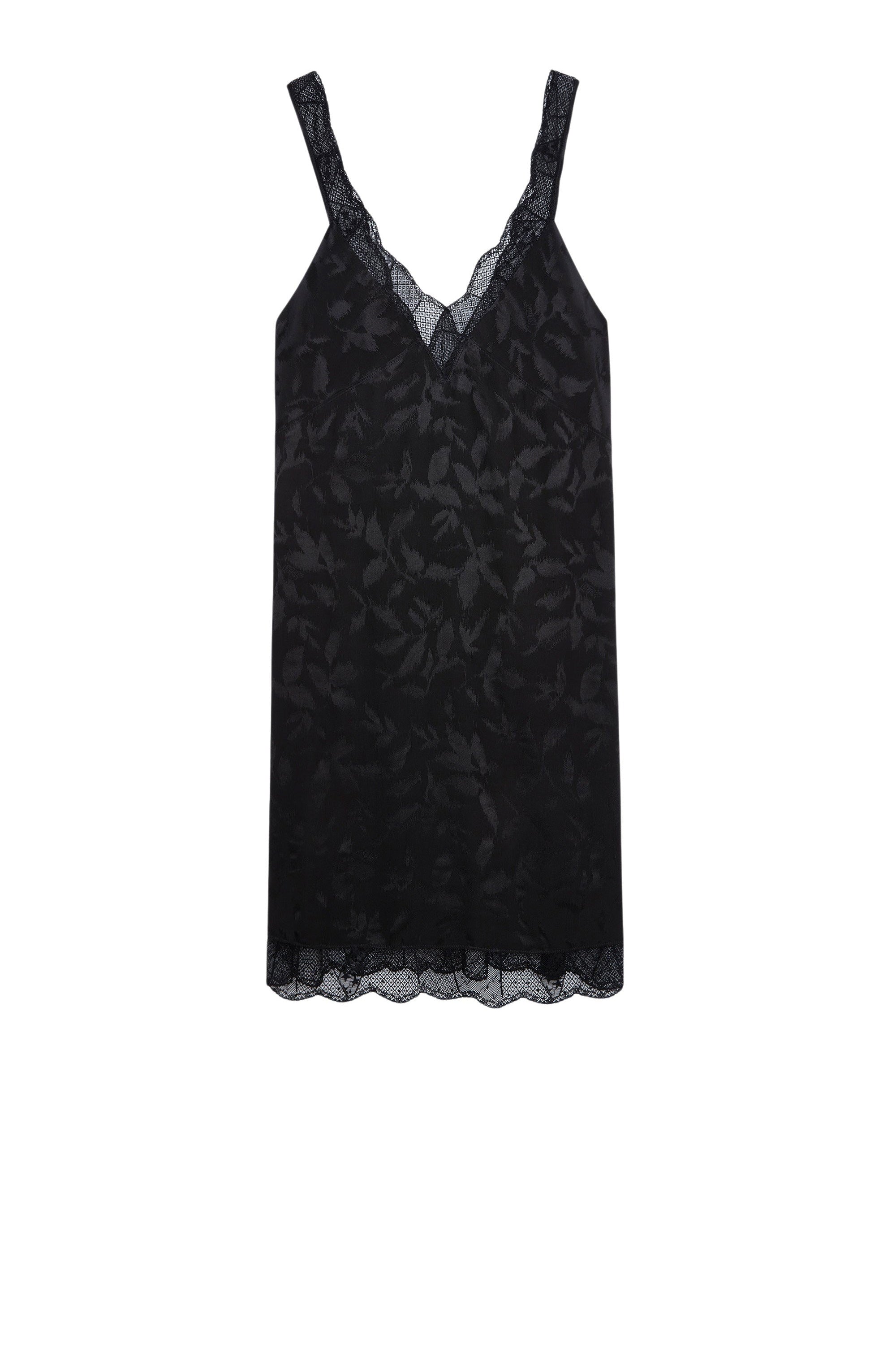 Jacquard silk Renelle dress - Black