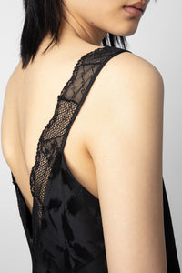 Jacquard silk Renelle dress - Black