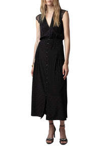 Robe Rolanys Jac Wings en soie - Noir