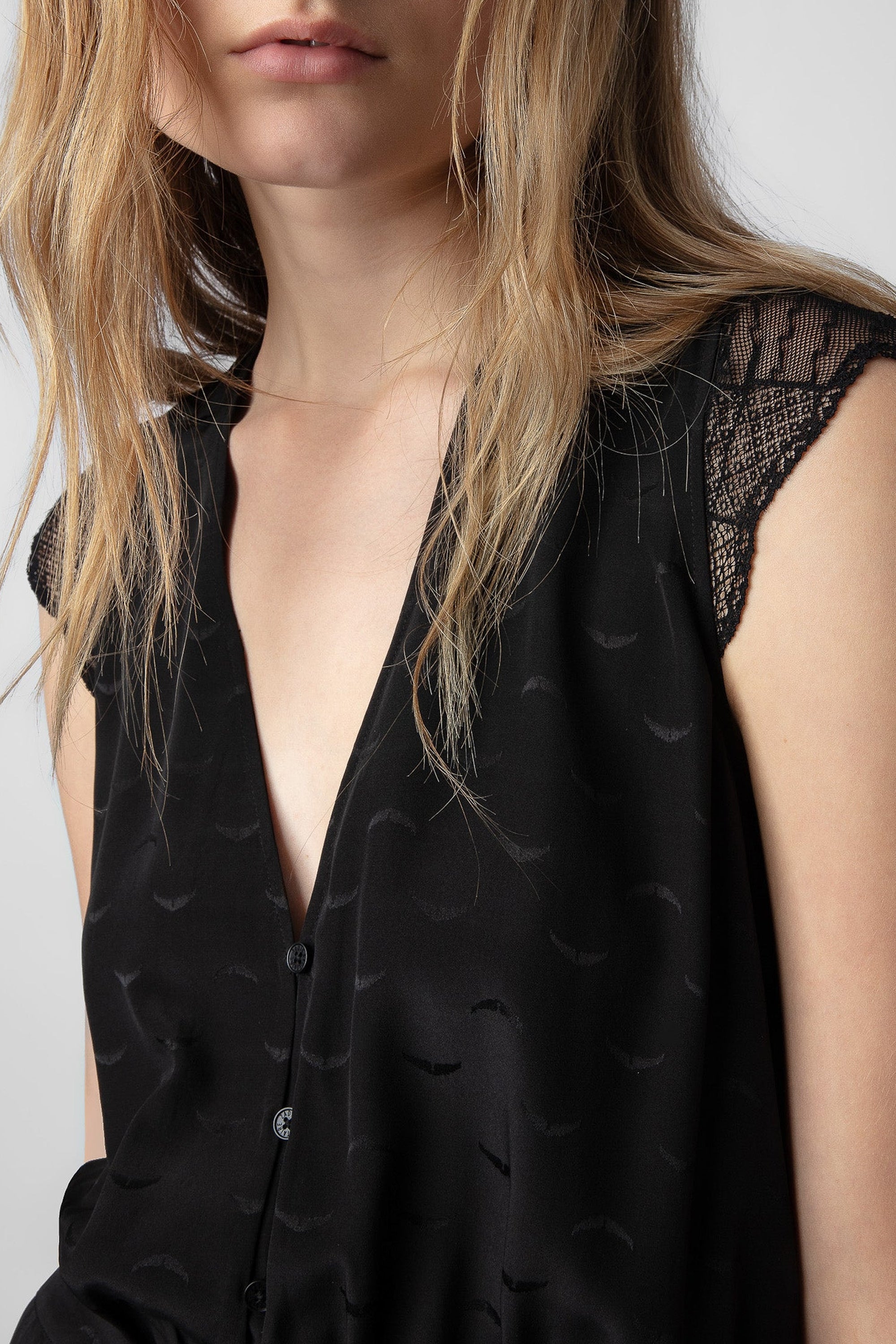 Robe Rolanys Jac Wings en soie - Noir