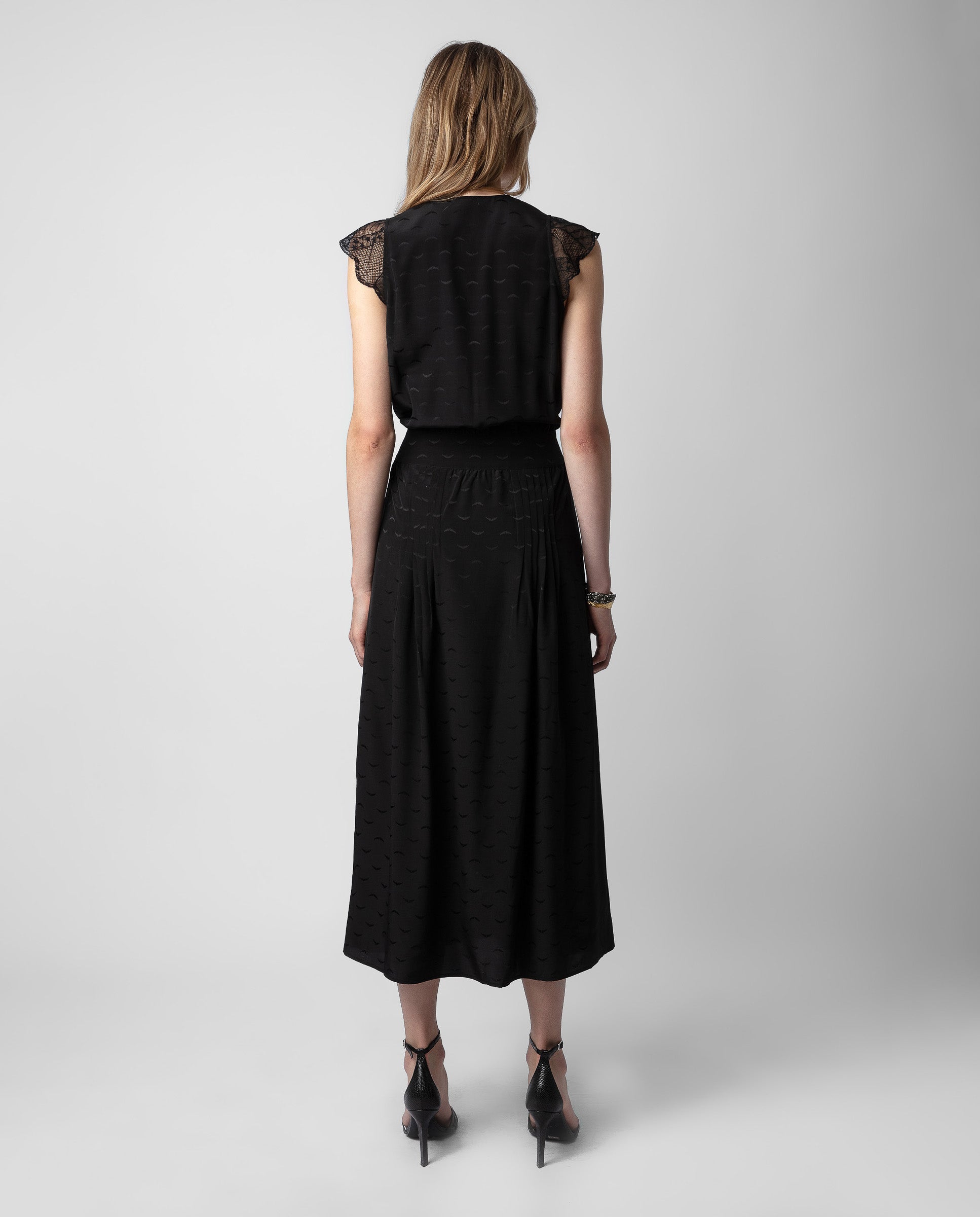 Robe Rolanys Jac Wings en soie - Noir