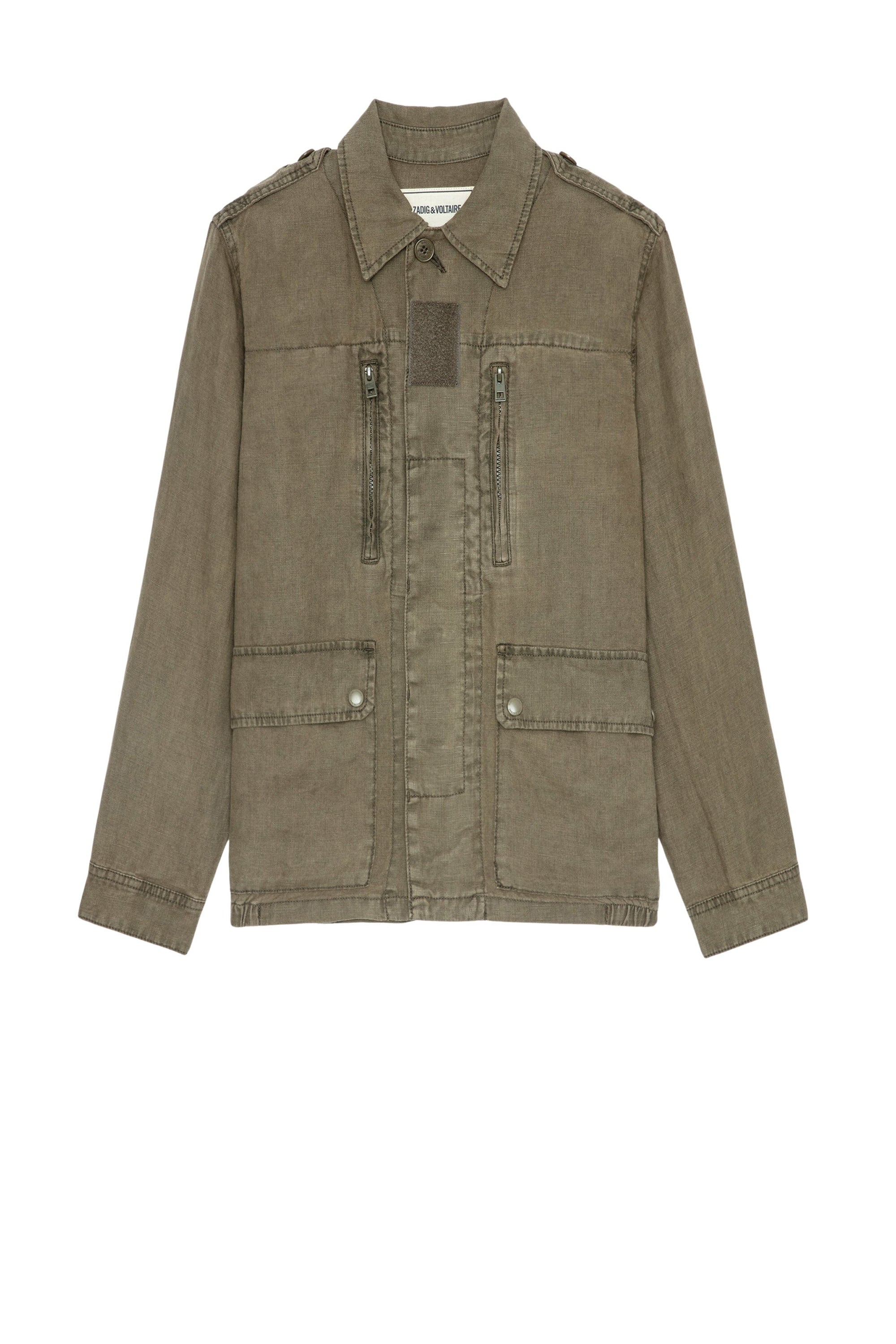 Veste Kid en lin - Laurier