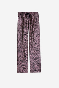 Pantalon Pomy Jacquard Léopard - Rose