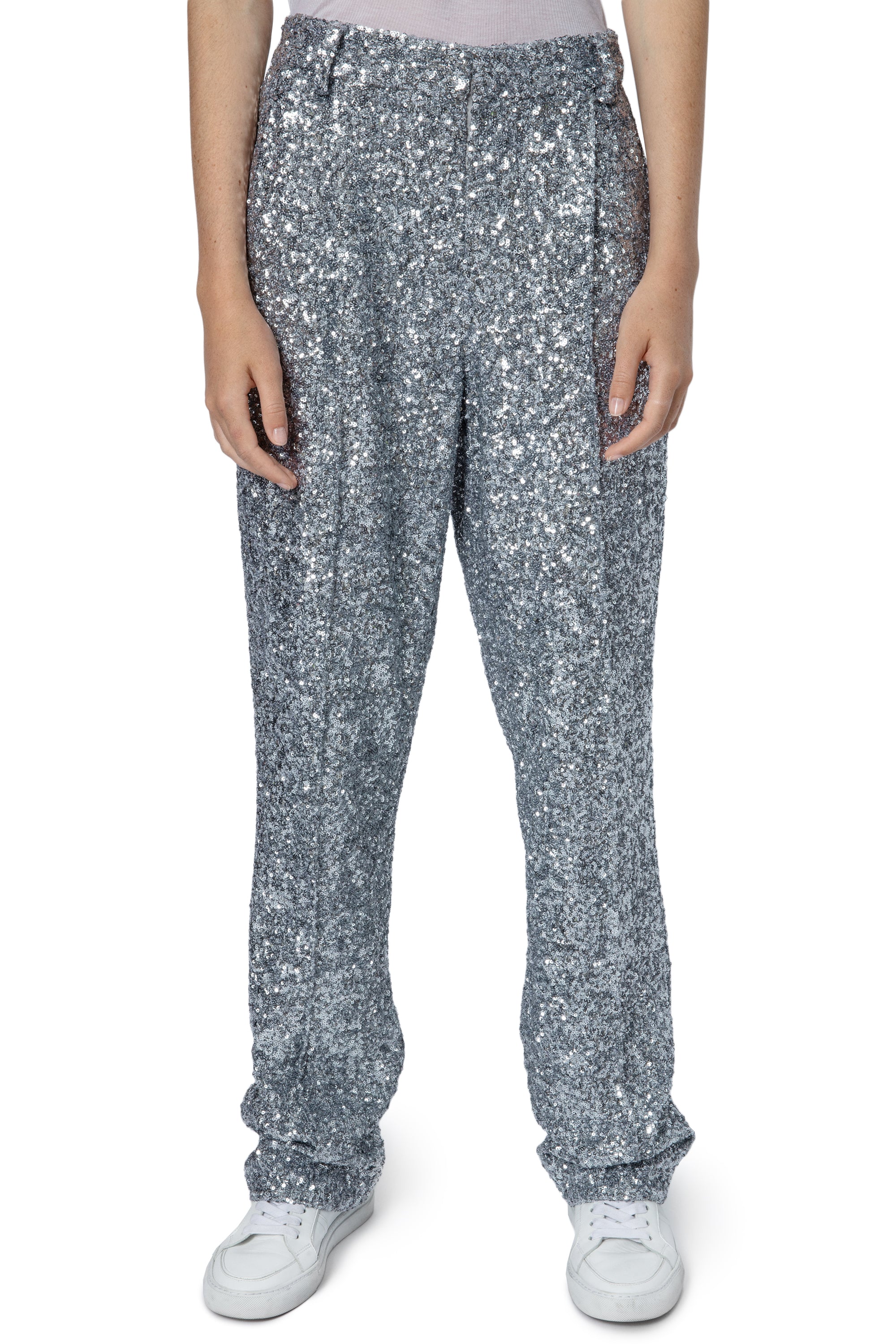 Pantalon Gitane Sequins - Silver