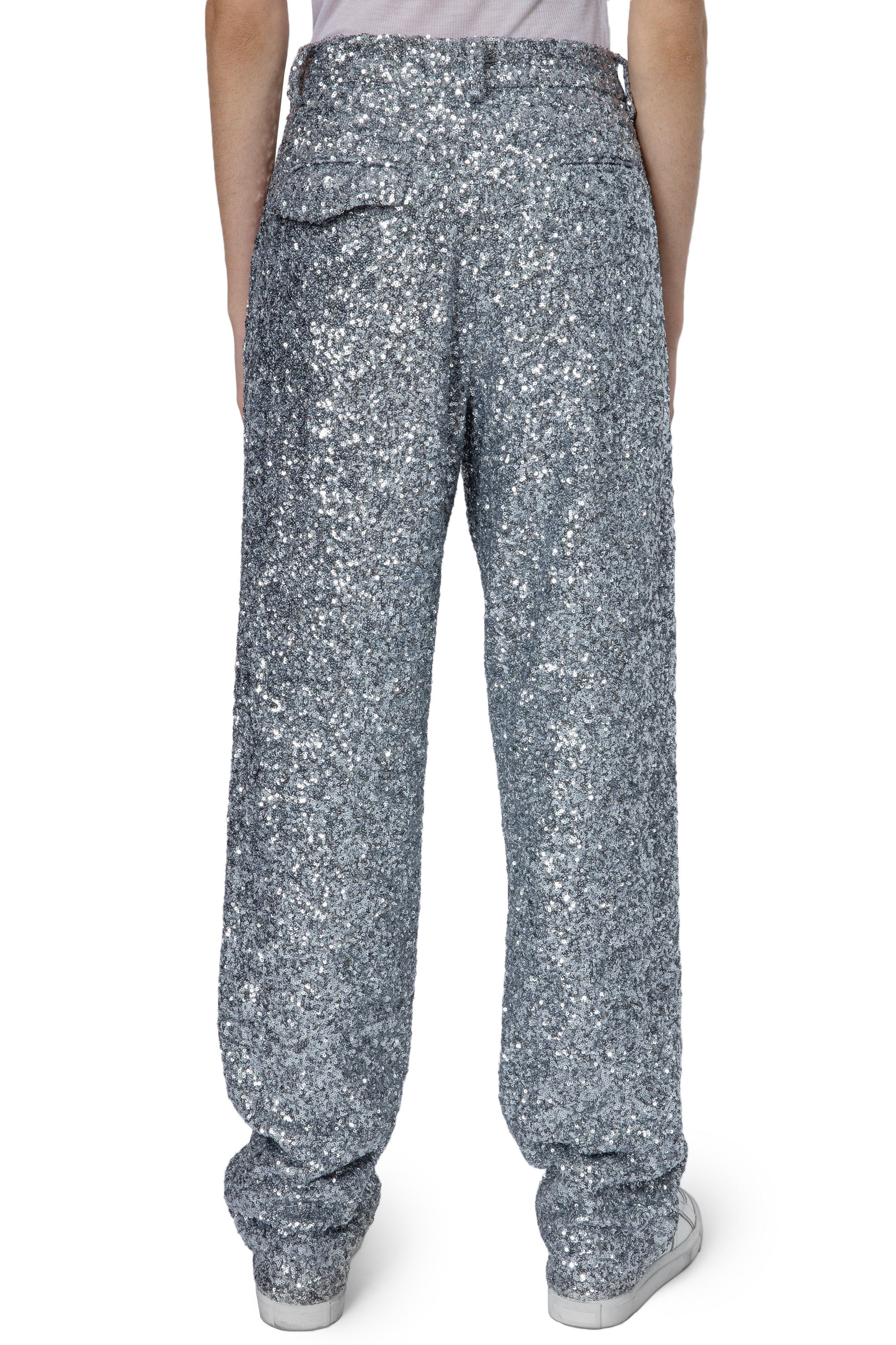 Pantalon Gitane Sequins - Silver